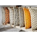 Housse coussin coton imprimé franges Madam Stoltz