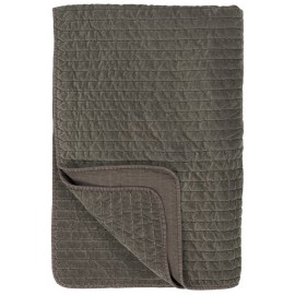 ib laursen boutis pique texture velours gris taupe 130 x 180 cm