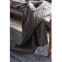 ib laursen boutis pique texture velours gris taupe 130 x 180 cm