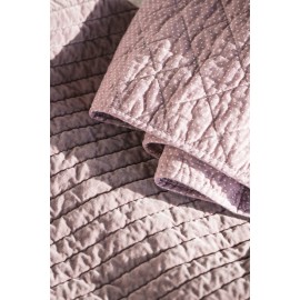 ib laursen plaid velours pique mauve 130 x 180 cm