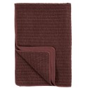 Couvre-lit plaid velours piqué IB Laursen marron