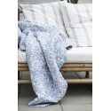 ib laursen couverture matelasses fleurie bleu 130 x 180 cm