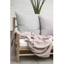 Housse de coussin fleurie bleu coton IB Laursen