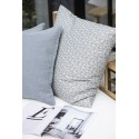 Housse de coussin fleurie bleu coton IB Laursen