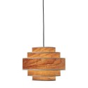 bloomingville suspension scandinave ronde bois noyer walnut 82044126