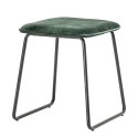 Tabouret métal noir velours vert Bloomingville Fly