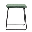 Tabouret métal noir velours vert Bloomingville Fly