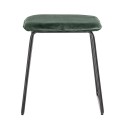 Tabouret métal noir velours vert Bloomingville Fly