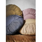 madam stoltz housse de coussin rond lin plisse delave marron clair madam stoltz housse de coussin rond lin plisse delave marron clair