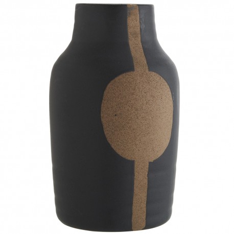madam stoltz vase style japonais gres noir