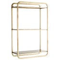 madam stoltz etagere murale rectangulaire laiton style retro vintage