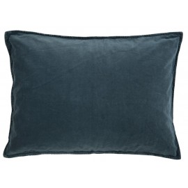 Housse de coussin rectangulaire velours IB Laursen bleu