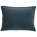 ib laursen housse de coussin rectangulaire velours bleu marine 70 x 50 cm