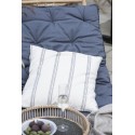 ib laursen grand matelas de transat bleu toile de coton 70 x 190 cm