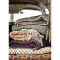 madam stoltz matelas motifs retro style boheme marron bleu 60 x 100 cm