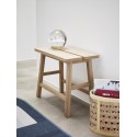 hubsch tabouret bois clair style scandinave 880802