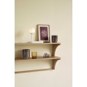 hubsch etagere murale double bois clair 880809