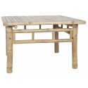 Table basse carrée rustique bois bambou IB Laursen