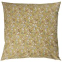 ib laursen housse de coussin coton fleurie jaune 60 x 60 cm