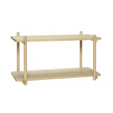 hubsch etagere murale epuree bois clair style scandinave 880808