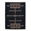 Tapis de salon noir motif ethnique house doctor mila