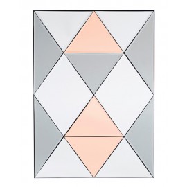 House Doctor Rhomb dekorativer Spiegel mit mehrfarbigen Diamanten