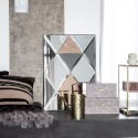 house doctor rhomb miroir decoratif multicolore losanges sc0416