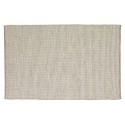 Tapis design épuré uni coton gris clair Hübsch