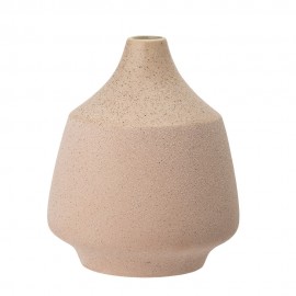 Vase épuré design grès rose Bloomingville