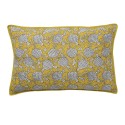 bungalow denmark housse de coussin soie rectangulaire jaune curry Pomegranate