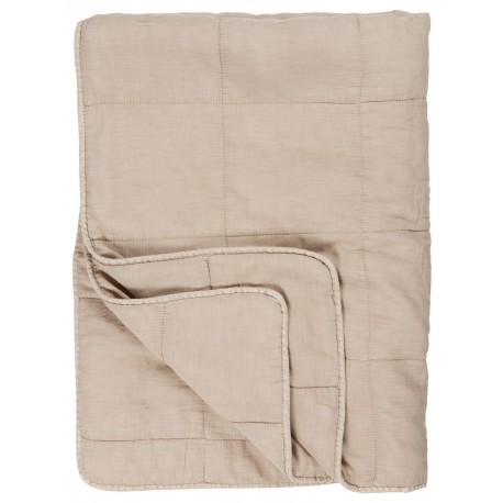 ib laursen boutis couvre lit beige sable coton 130 x 180 cm