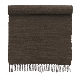 bungalow denmark tapis chindi indien coton recycle marron 60 x 90 cm