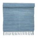 bungalow denmark tapis coton recycle chindi indien bleu ciel 60 x 90 cm