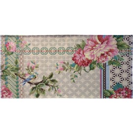 Miho Unexpected Garden City Schlafzimmerteppich mit romantischem Blumenmuster