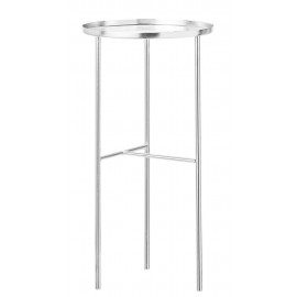 Guéridon table d'appoint métal argent Bloomingville Pretty