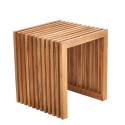 Tabouret design bois teck Pols Potten Ocean