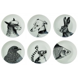 pols potten animals assiettes animaux porcelaine 230-400-515