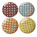 pols potten hippy set de 4 petites assiettes multicolores 230-400-164