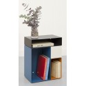 presse citron kase table bout de canape rangement design bleu metal