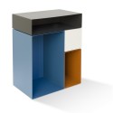 presse citron kase table bout de canape rangement design bleu metal