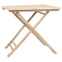 Table d'appoint pour terrasse carrée bois bambou IB Laursen