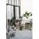 Table d'appoint pour terrasse carrée bois bambou IB Laursen