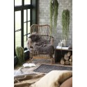 ib laursen fauteuil en rotin naturel tresse style vintage retro