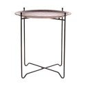 Table basse d'appoint plateau rond amovible bois HK Living