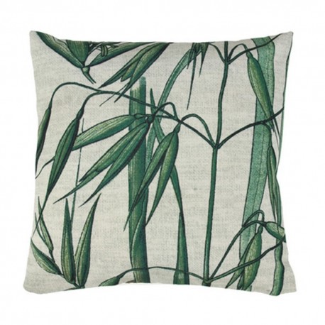 hk living coussin exotique feuilles de bambou tku2015