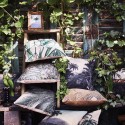 Coussin paysage exotique jungle HK Living