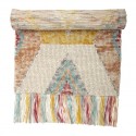 Tapis en laine franges couleurs pastel bloomingville