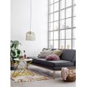 Tapis en laine franges couleurs pastel bloomingville