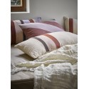 hk living coussin rectangulaire coton raye rouge 40 x 60 cm