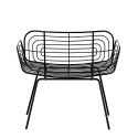 pols potten fauteuil boston lounge bas metal noir 300-020-011